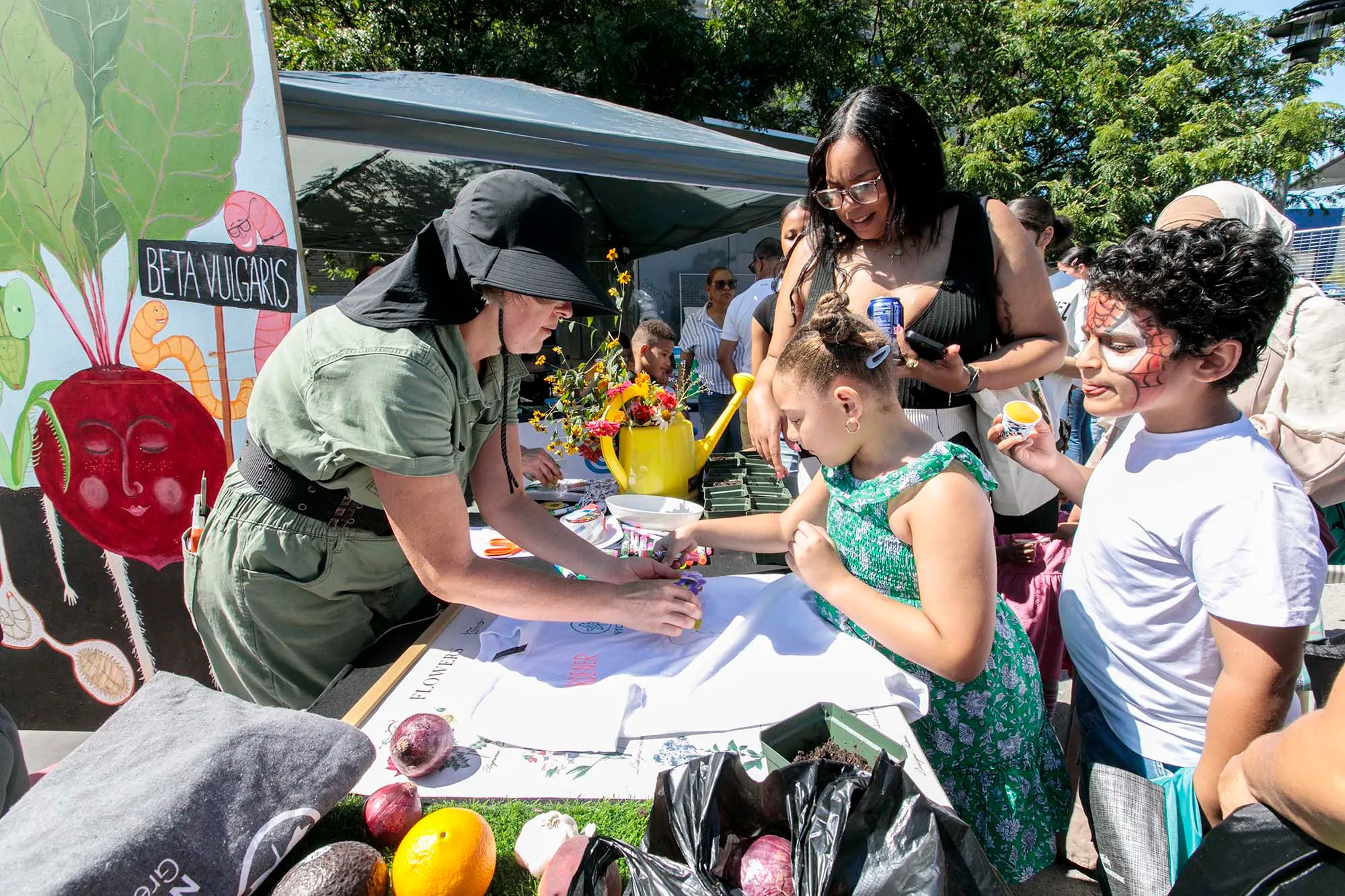 Kids at a community affairs event