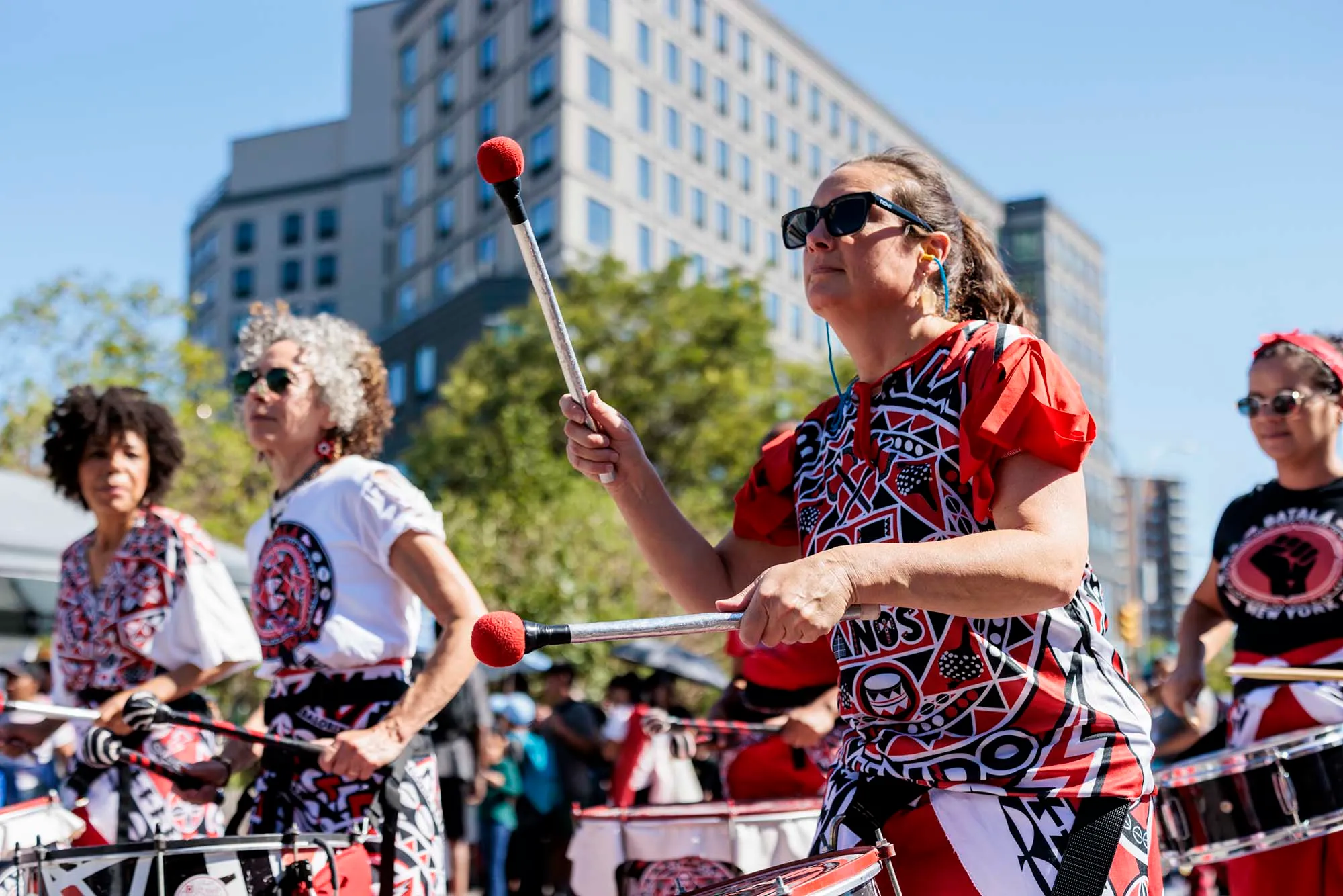 People marching in a parade