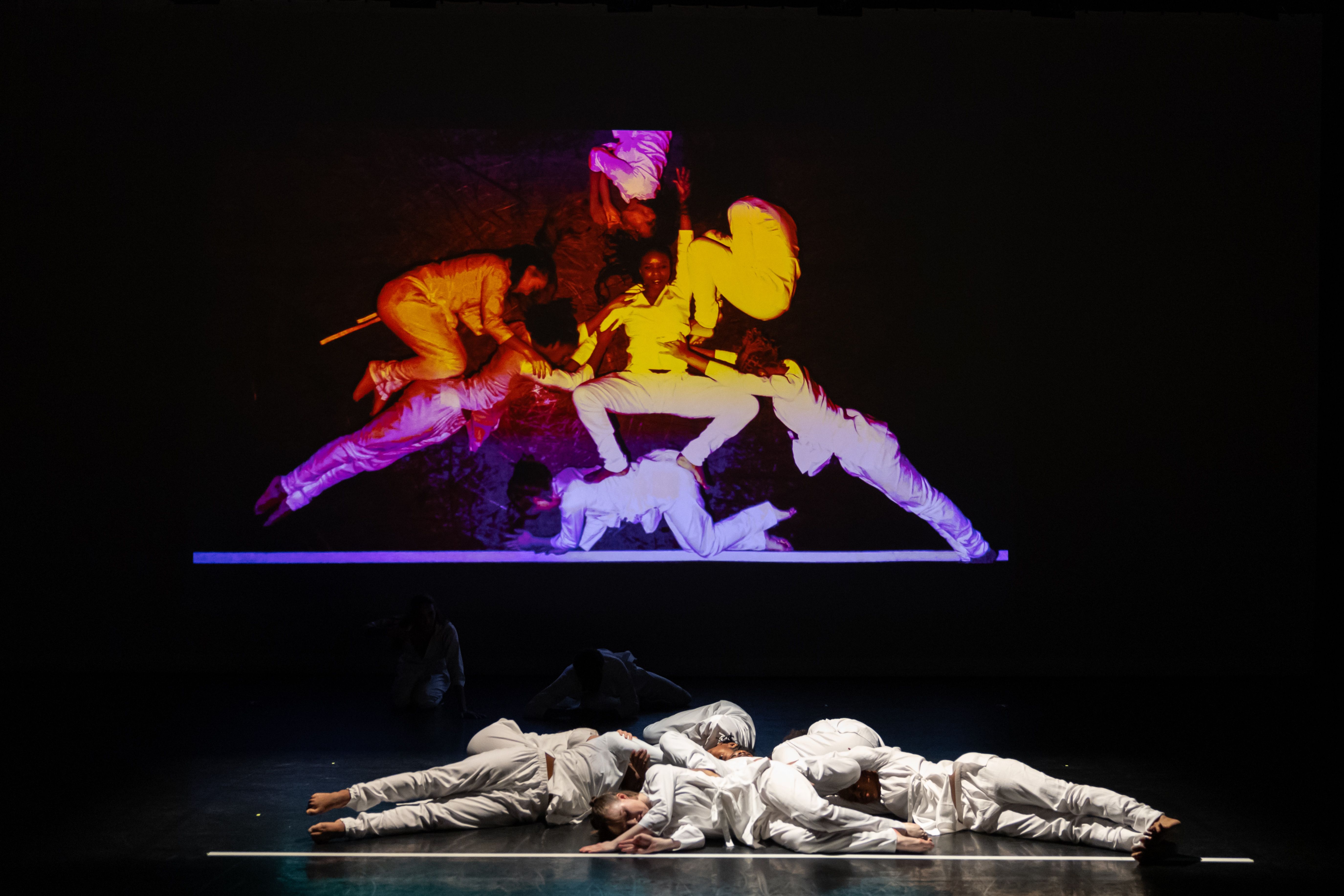 Students from the Ailey/Fordham BFA Program in Mapping by Darshan Singh Bhuller. Photo by Danica Paulos