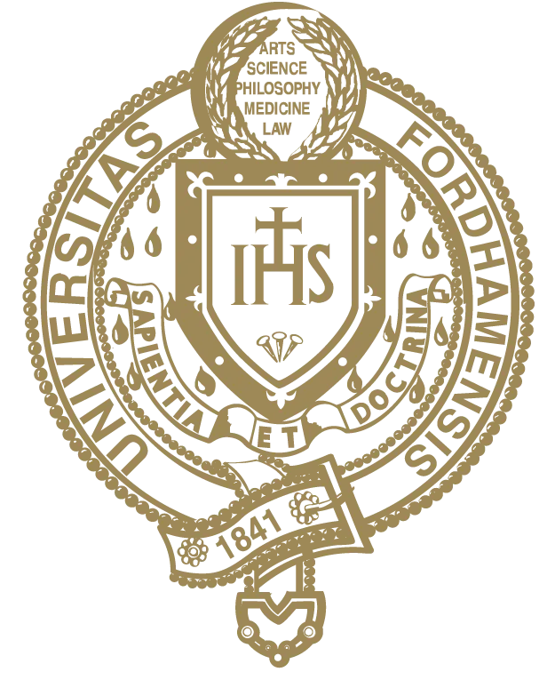 Fordham University seal in gold