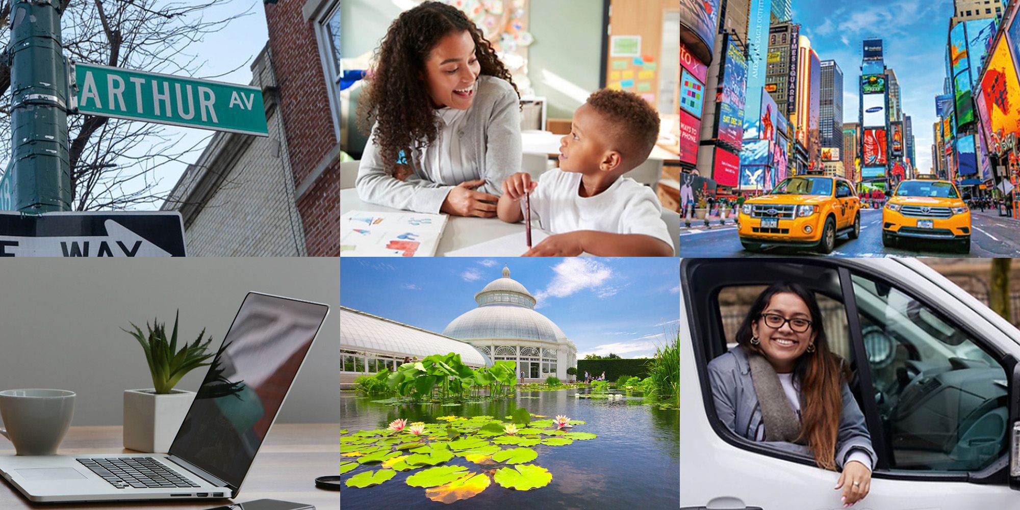 6 images in collage format