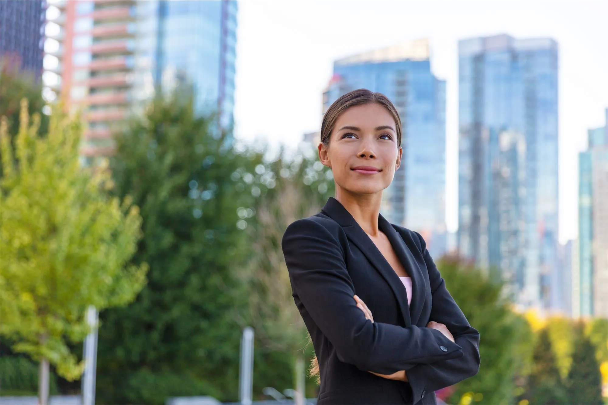 Professional woman posing